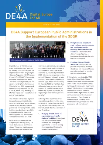 DE4A Newsletter #