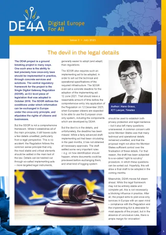 DE4A Newsletter #3 2021