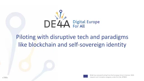 de4a-piloting-with-disruptive-tech-and-paradigm